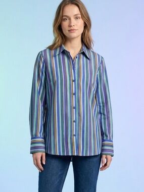 Zac & Rachel Multicolor Strip Dopamine Maximalist Retro Aesthetic | Bold Colour